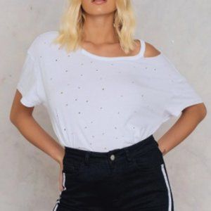 MinkPink Thorns Distressed Tee